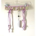For Love & Lemons  Floral Lace Garter Belt Purple Lilac Size Small NEW Photo 2