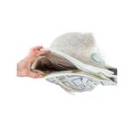 White Handbag Purse Golden Rivets Charming Charlie Bag Photo 5