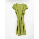 Reformation  Zena Jessie Green Floral Print Short Sleeve Wrap Dress Size L Photo 3