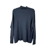 Eileen Fisher Mock Neck Extra Fine Merino Wool Grey Long Sleeve Sweater Size XL Photo 1