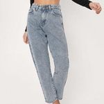 Nasty Gal  acid wash mom straight leg jeans Photo 0