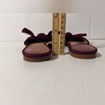 Madewell burgundy pointy toe bow slide mules shoes size 7.5 Photo 5