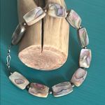 Abalone Shell Iridescent Bead 8” Bracelet Purple Photo 0