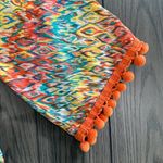 Uncle Frank  Ivy Jane Cover Up Tunic Top Pom-Pom Sleeve Size M Beachy Boho Retro Photo 2