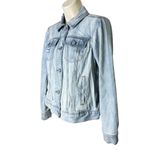 LC Lauren Conrad LC Lauren Conrad Love & Kindness Embroidered Distressed Denim Jacket Size XS Photo 1