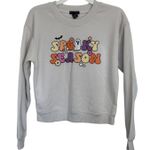 NWOT Spooky Season Cute Halloween Crewneck Sweatshirt Size Medium Retro Orange Photo 0