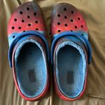 Crocs Red And Blue Fluff Photo 4