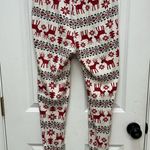 Hanna Andersson Adult S Pajamas Long Johns Pants Christmas Reindeer Dear Deer Red Photo 1