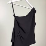 White House | Black Market NWT Women’s One Shoulder Bodice Top Black Size 10 Photo 6