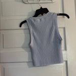 Aerie  Light Blue Ribbed Top Photo 3