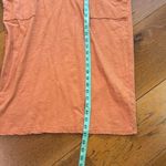 Stitch Drop Cross Over V Neck Dress Orange Size M Photo 7