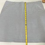 Ann Taylor  Striped Pencil Skirt Navy White Size 14 Career Office Business Casual Photo 7