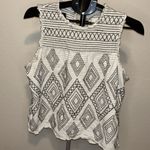 Anthropologie  Black and White Graphic Boxy Tank Top Photo 1