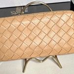 Bottega Veneta Bottega Venetta Beige Leather Woven Zippy Wallet Photo 0