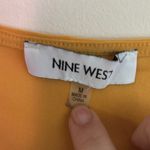 Nine West Mustard Sleeveless Top with Grommet Detail Work Career Office FLAWS Photo 6