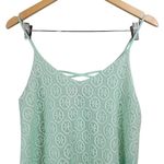 Alya ‎ Womens Small Mint Green Lace Layered Cami Spaghetti Strap Top Photo 3