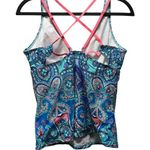 Alex Marie Womens Paisley Print Swimsuit Set With Skirt Bottoms Size 10-12 Photo 2