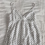 Brandy Melville black and white polka dot babydoll top Photo 0