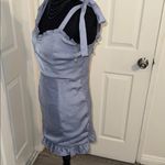 Blush  Light Purple Mini Dress with Ruffle Straps Photo 3