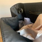 CUYANA Trapeze Large Satchel Black Pebbled Leather Top Handle‎ School Work Bag Photo 9