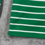 Ralph Lauren Lauren Black Tag Green White Striped Top Women L Long Sleeve Preppy Photo 4