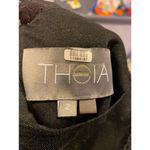 Theia Midnight Sheath Illusion Mesh Floral Applique Knee Photo 11