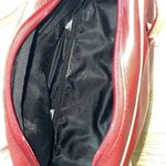 Tosca Blu Leather Purse Handbag Made In Italy red Tan Perforated Corners‎ Photo 8