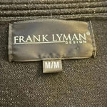 Frank Lyman Design Holiday Black Sweater Dress w/ Silver Sparkles, size Medium Photo 5