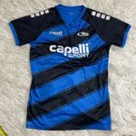 Capelli Sport Missouri Rush Soccer Jersey Women's Blue Black Striped Size XL Photo 0