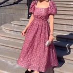 Elliatt Aubree Puff Sleeve Sequin Metallic Midi Dress Size XS Photo 12