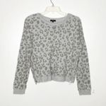 Rails Marlo Gray Leopard Zip Sweatshirt large Photo 5