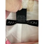 Anne Carson  Women's Size Large‎ Quilted Jacket 100% Silk Pink Floral Sequins Photo 6