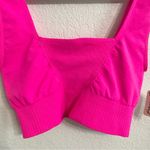 NWT FP Movement Womens Bra Pink Good Karma Square Neck Size Medium Large M/L Photo 8