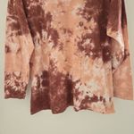 We The Free  People Womens sz XS Be Free Tie Dye LS Shirt Pink Crew Neck Cotton Photo 4