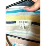 Umgee Striped Short Sleeve Button Down Shirt Dress Size M Photo 8