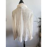 Avenue ‎ Sheer Button Up Blouse 100% Silk Lagenlook Elegant Romantic Top 18/20 Photo 2