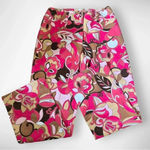 BAMBOO TRADERS Retro Wide Leg Corduroy Pink Brown Pants Size 6 | EUC Pink Photo 2