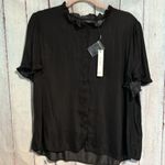 T Tahari NWT  Airflow Ruffle Neck Top Photo 4