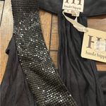 Haute Hippie  Black Embellished Halter Tank Top Blouse Size Small NEW MSRP 295.00 Photo 6