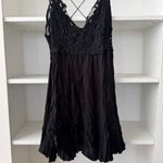 Free People ONE Adella Slip Black Lace Dress Photo 2