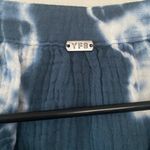 Young Fabulous and Broke Young Fabulous Broke YFB Blue Tie Dye Henley Top Cotton T Shirt Size Small Photo 3