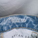 American Eagle  The Dream Jean Mid Rise Distressed Frayed Hem Jegging Jeans Photo 4