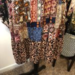 Umgee Mixed Print Patchwork Boho Dress S Photo 4