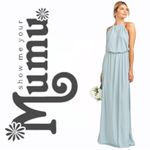 Show Me Your Mumu  Silver Sage Heather Halter Dress Size Small Photo 5