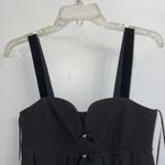 ZARA NWT  Black Jewel Front Mini Wide Straps Dress XS Photo 7