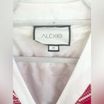 Alexis  White Red embroidered Cheryl mini wrap dress M Photo 13