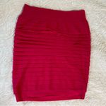 HOT Pink Pleated Bodycon Mini Skirt Size undefined Photo 1