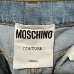 Moschino  COUTURE Light Wash‎ Nailhead Studded Jeans Size 8 Photo 8