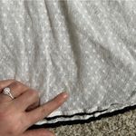 Free People  White Black Floral Flowy Boho Bohemian Blouse Small Photo 6