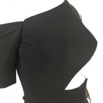 Ygal Azrouel Cutout Bodycon Dress Black White Size 0 Photo 12